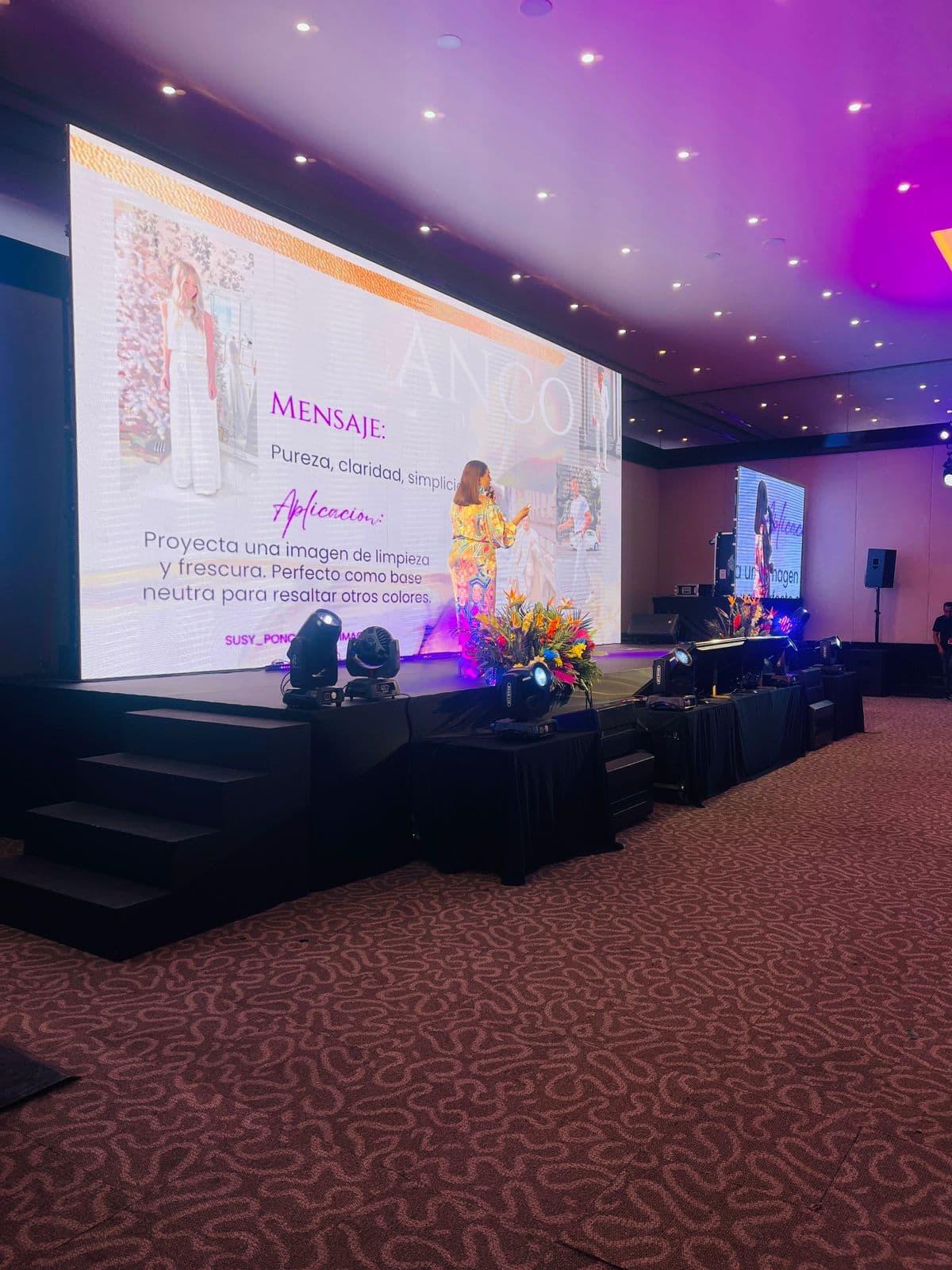 Conferencista en Susy Ponce · En escena